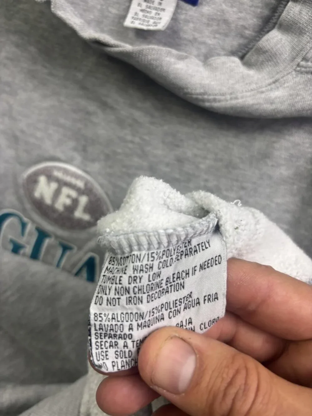 Vintage Jacksonville Jaguars Sweatshirt Mens Large NFL Football Athletic 90s - Picture 7 of 8